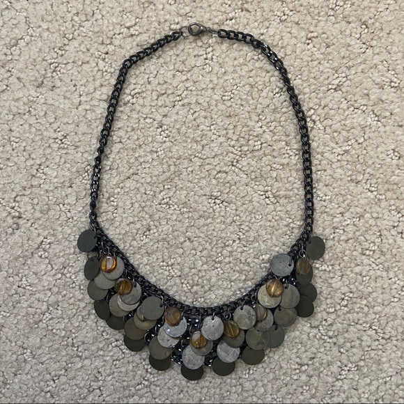 Topshop Freedom Bronzed Mini Medallion Necklace - Picture 1 of 1